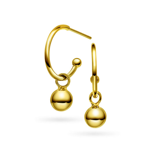 Noir øredobber i sølv med charm